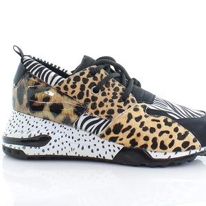 Steve Madden Size 10 Womens animal print platform sneaker